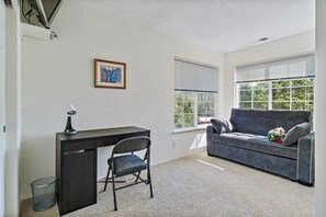 TV, fireplace, stereo