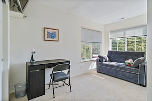 TV, fireplace, stereo