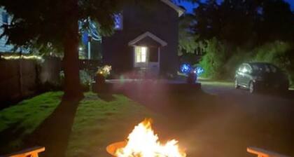 Charming Riverhead home with large outdoor patio & backyard firepit