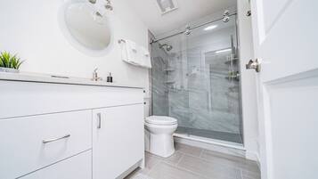 Hair dryer, towels