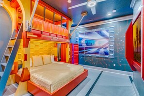 12 bedrooms, iron/ironing board, WiFi, bed sheets - The One at Reunion | Luxe 12BR Mansion w/ Private Pool, Theater, Gym, and Arcade Near Disney (Kissimmee)