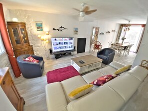 TV connectée, cheminée