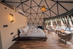 Habitación de diseño doble | Ropa de cama de alta calidad, colchones viscoelásticos, minibar