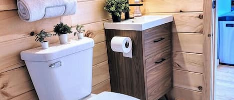Hair dryer, towels
