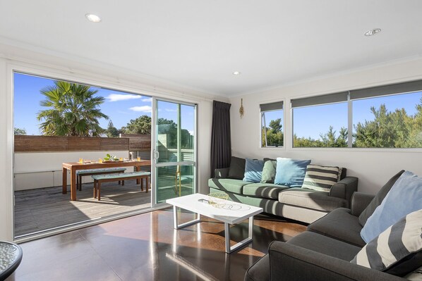 TV, DVD player, books