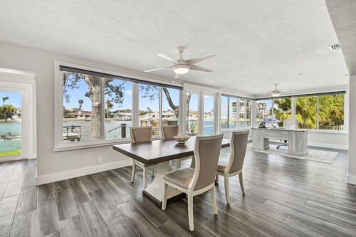 Waterfront Home with Heated Pool! 2 miles from Beach!