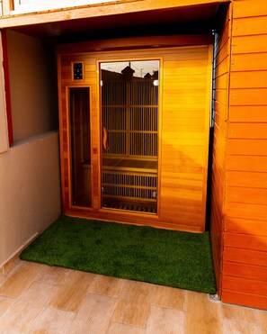Sauna - Escape in the heart of the city Studio Jacuzzis Sauna and swimming pool (Port-Louis)