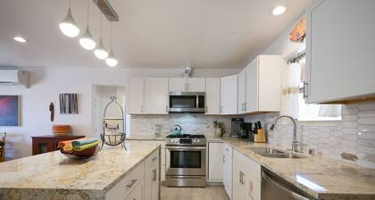 Bright renovated escape near downtown with free WiFi, AC, large backyard & patio