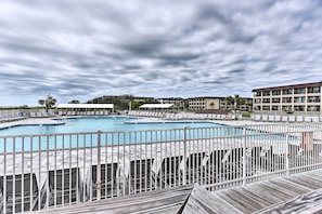 Una piscina riscaldata