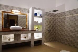 Ducha, secador de pelo, toallas