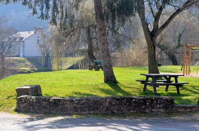 Character house in a romantic setting "At the water's'edge