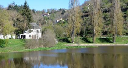Character house in a romantic setting "At the water's'edge