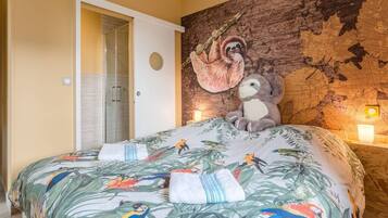 3 makuuhuonetta, vauvan matkasänky, Wi-Fi, vuodevaatteet