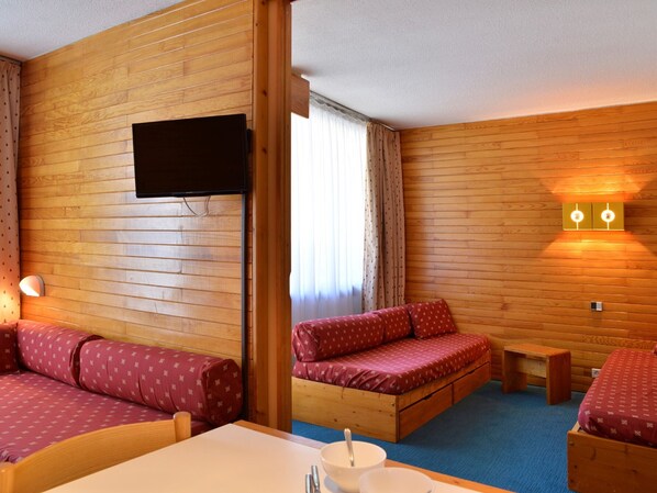 TV - Functional studio in the station center, pets allowed (Plagne Bellecôte)