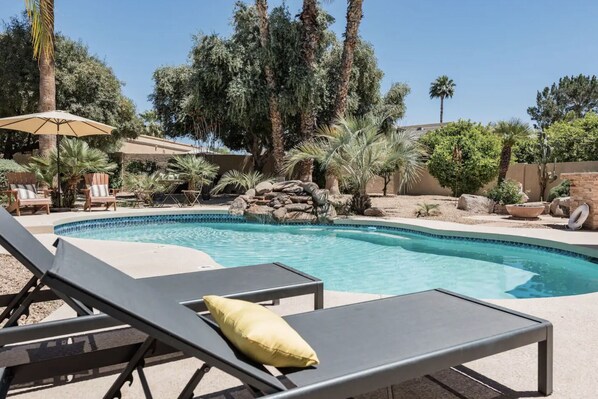A heated pool