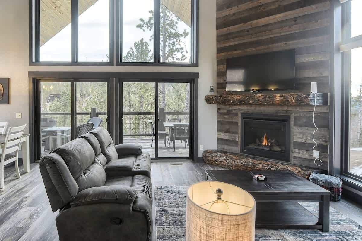 TV connectée, cheminée