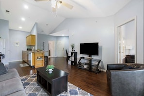 Condo, Multiple Beds, Balcony, Golf View (Holiday Ridge Retreat 10) | Living area | 42-inch flat-screen TV with digital channels