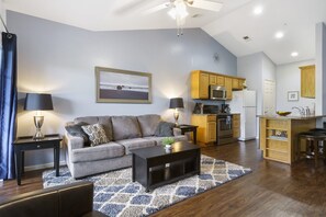 Condo, Multiple Beds, Balcony, Golf View (Holiday Ridge Retreat 10) | Living room | 42-inch flat-screen TV with digital channels