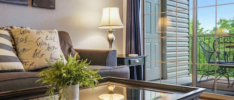 Condo, Multiple Beds, Balcony, Garden View (Holiday Ridge Retreat Duo) | Living area | 42-inch flat-screen TV with digital channels