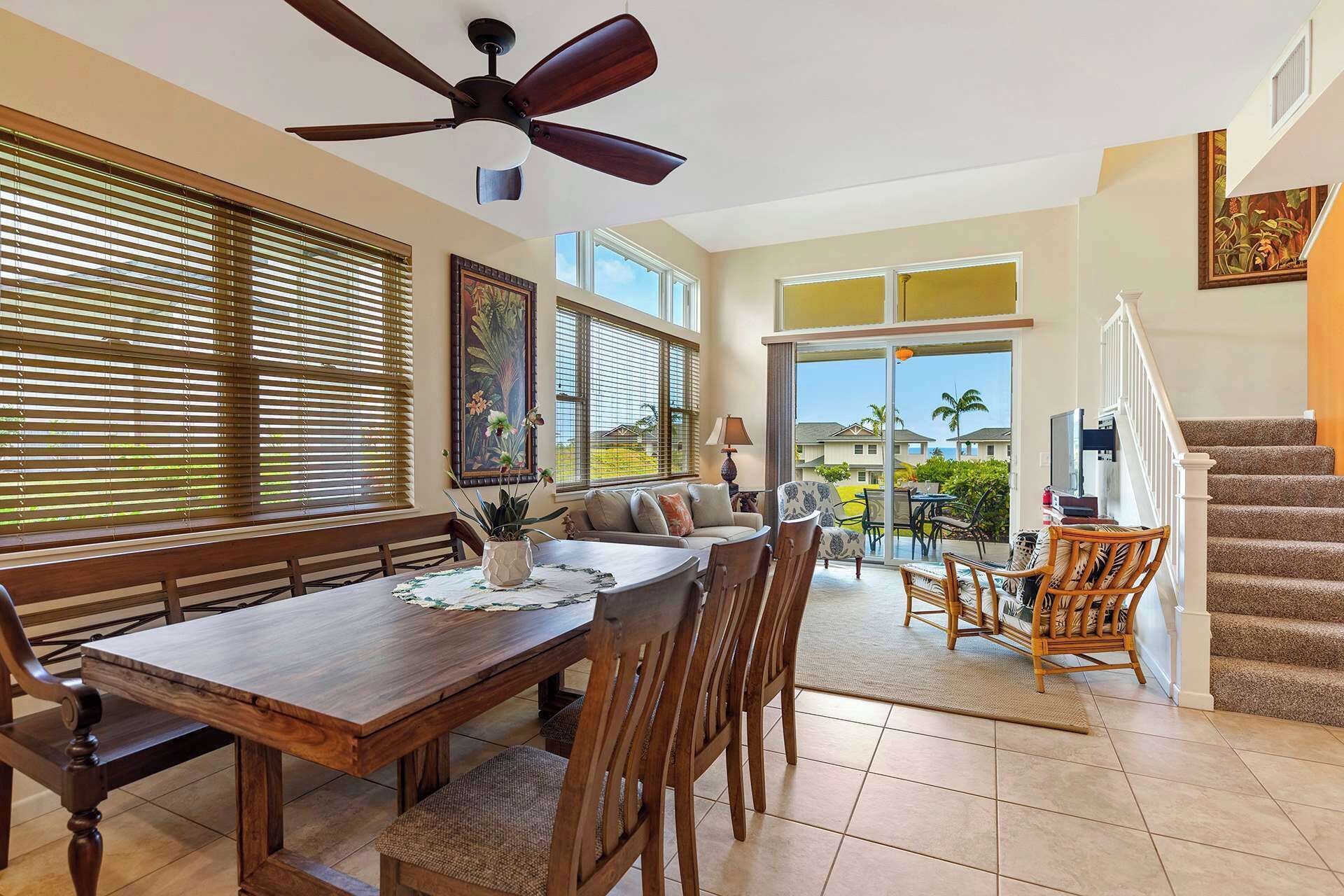 Townhome, Multiple Beds, Patio, Garden View (Na Hale O Keauhou #I1) | Dining