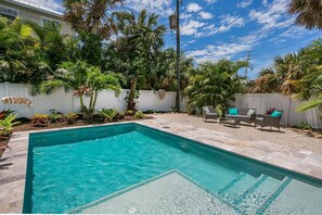 A heated pool