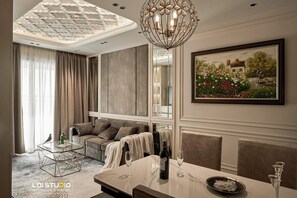 Căn hộ Cao cấp, 2 phòng ngủ, quang cảnh sông | Két bảo mật tại phòng, bàn, bàn ủi/dụng cụ ủi quần áo 