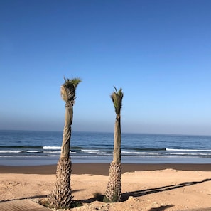 On the beach