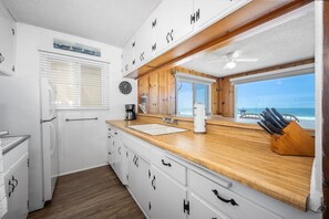 Fridge, microwave, oven, stovetop - Upstairs 2 Bedroom Home w/ Ocean Views on 65th St. (Newport Beach)