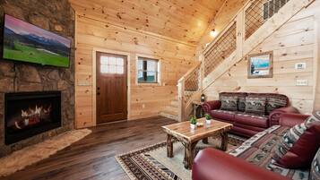 Smart TV, fireplace, video games