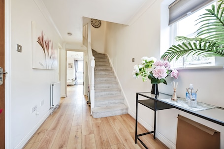 Interior detail. Riverside Townhouse with private Garden