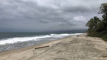 Vlak bij het strand