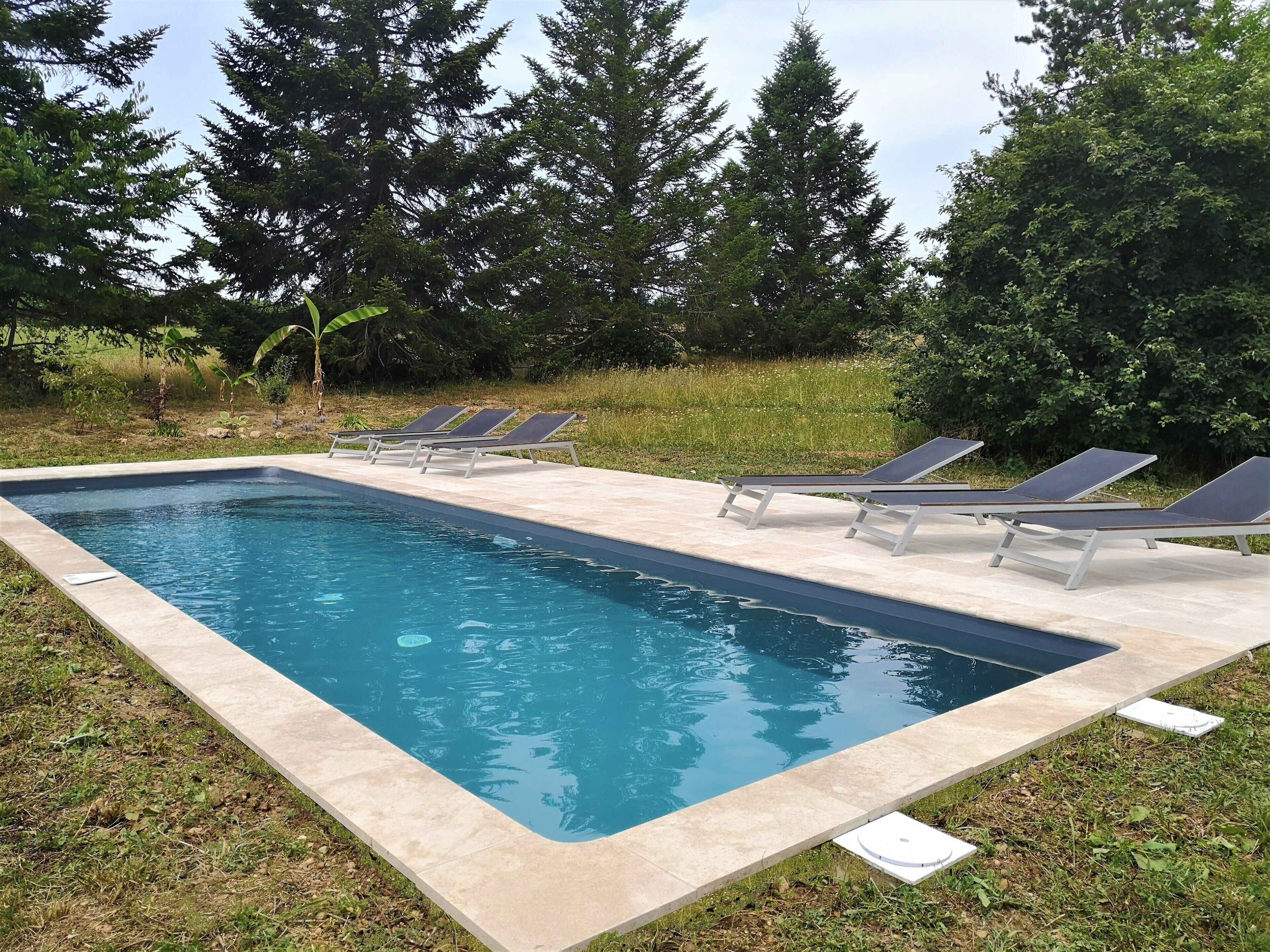 屋外プール、温水プール