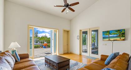 Waterfront home/ steps to the beach/ private dock/ heated pool/spa