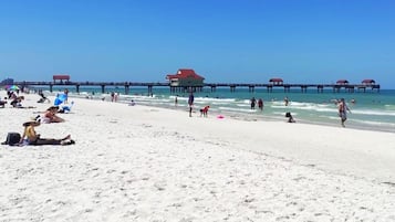 Sun-loungers, beach towels