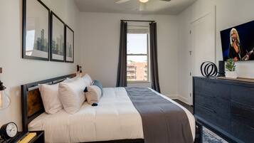 1 bedroom, iron/ironing board, travel crib, free WiFi