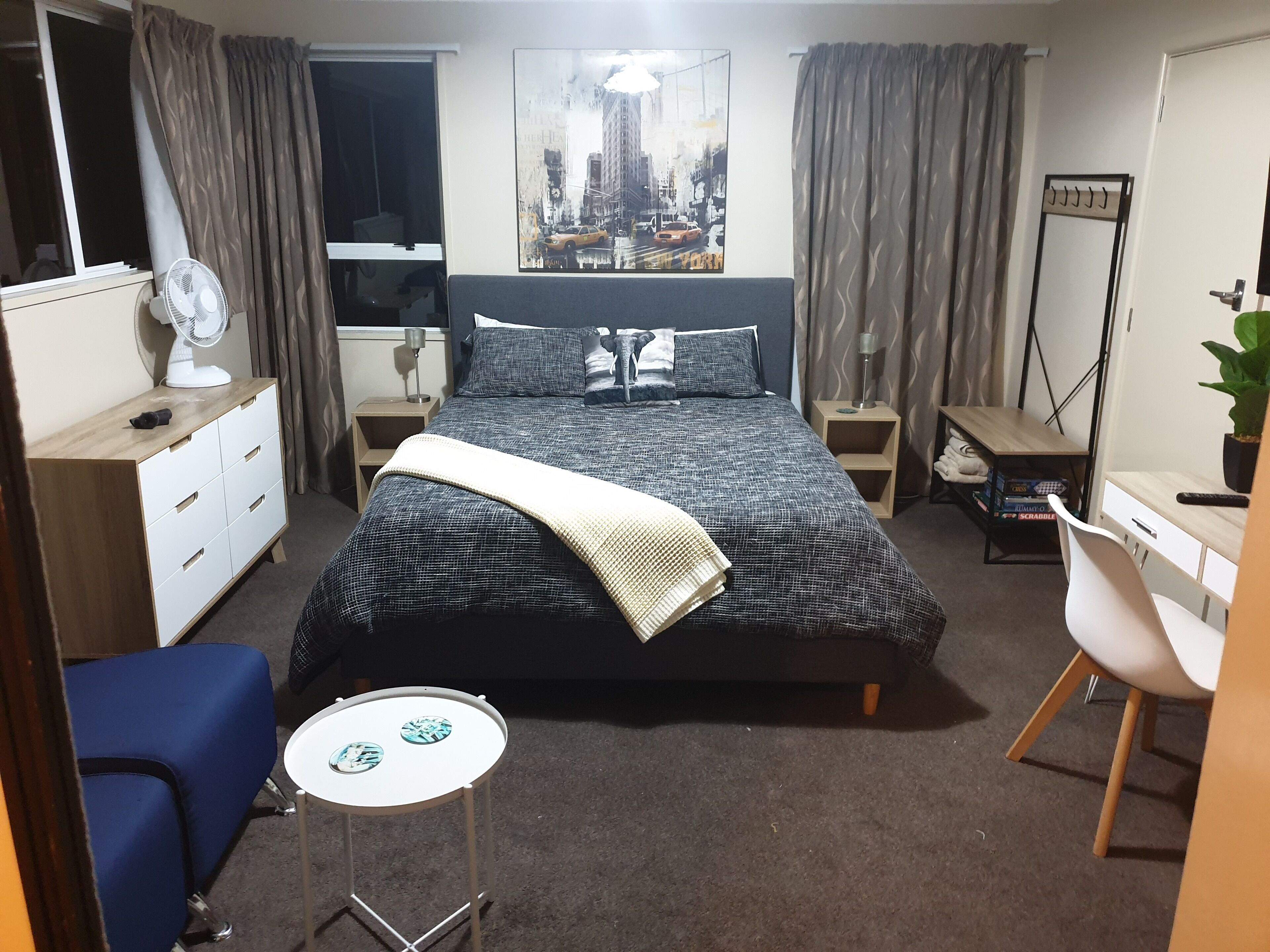 1 makuuhuone, työpöytä, silitysrauta/-lauta, ilmainen Wi-Fi