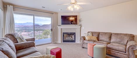 TV connectée, cheminée