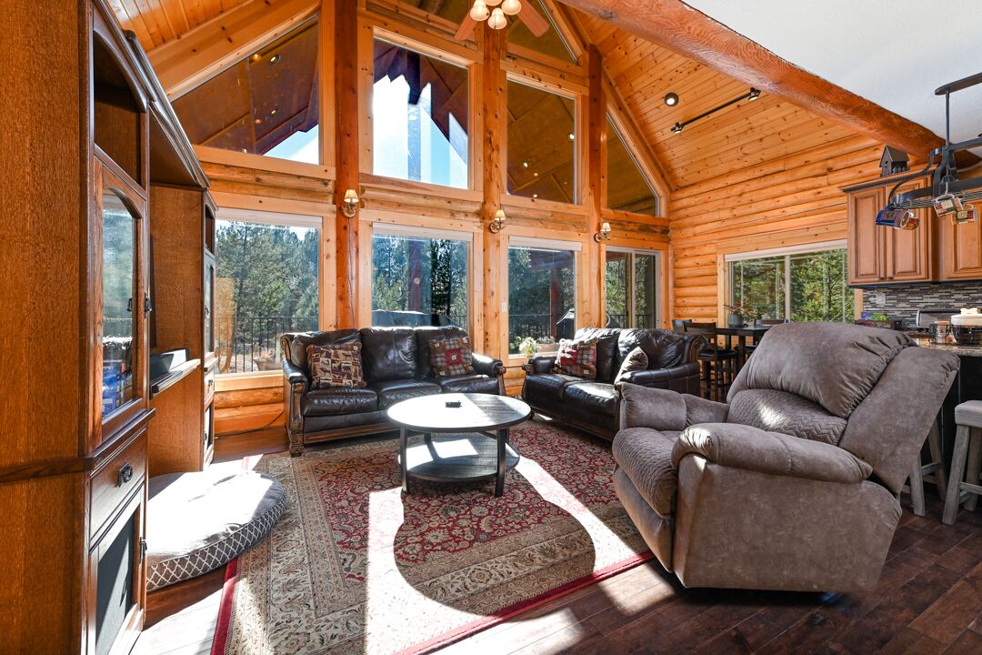 Smart TV, fireplace, DVD player, books