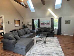 Smart TV, DVD player, table football, video library