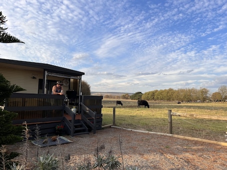 Property grounds. Farm stay with an ocean view
