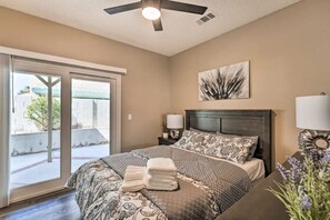4 bedrooms, iron/ironing board, travel crib, free WiFi