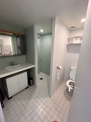 Baignoire, savon, papier toilette
