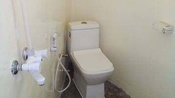 Shower, toilet paper