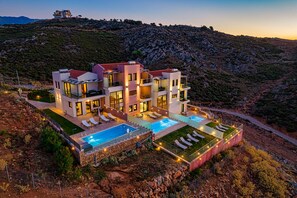 Exterior - Villa Nektar with private ecologic pool and amazing view! (Κοντόπουλα)