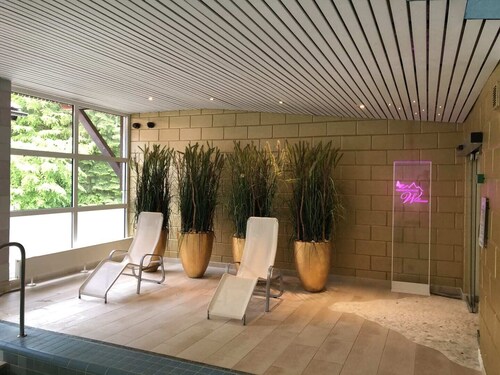 Chalet-studio mit Alpin-chic, Großzügiger Wellnessbereich, Natur pur