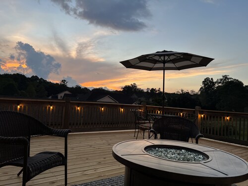West Asheville~Biltmore Estate~River Arts District~Gas Fire Pit