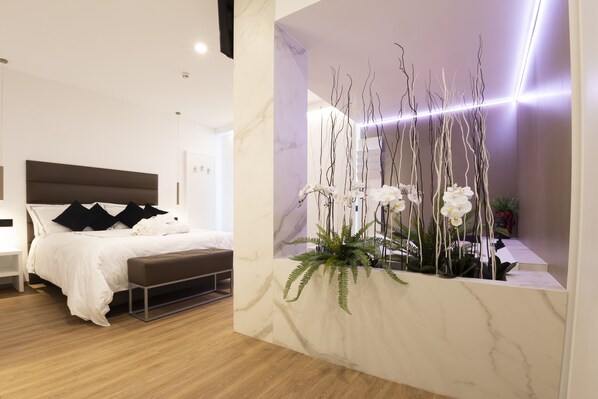 Suite estudio superior | Sábanas de algodón egipcio, ropa de cama de alta calidad y edredón 