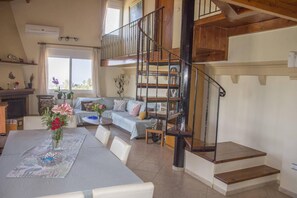 Living room - Spacious, Modern Villa in Asomatos, Crete, Greece (Agios Vasileios)