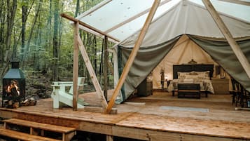 Tentes de Glamping | Aire de séjour | Foyer