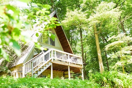 Exterior. Rest & Recharge, A-frame Cabin on Winery Grounds